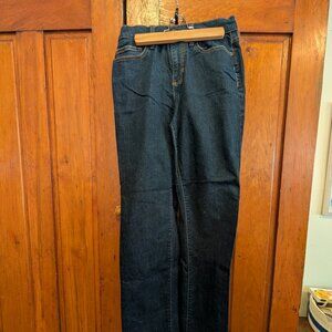 Lands' End high rise straight jeans, size 2